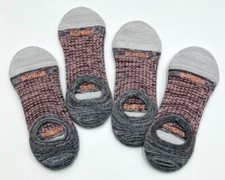 Bombas 4 pairs Women's Performance Cushioned No Show Socks Size L 11-13 Charcoal