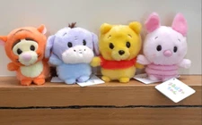 Disney Store Japan Pooh & Friends Urupocha Chan Plush Toy Set of 4 Japan New