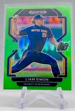2022 Prizm Draft Picks Liam Simon Lime Green Prizm 62/75 #PDP166 - SF Giants