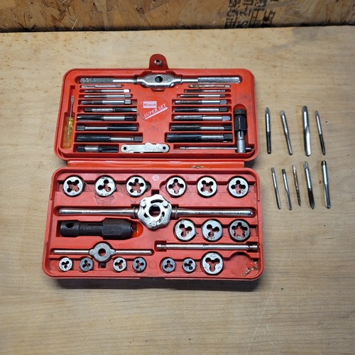 Henry L. Hanson Ace Super Hex Set of Tap And Dies Set Extra Taps