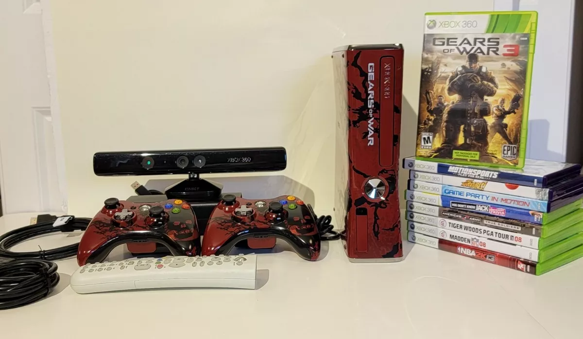  Xbox 360 Gears of War 3 Limited Edition Console Bundle : Video  Games