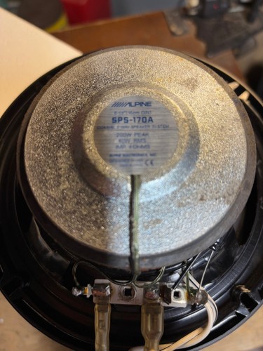 ALPINE SPS-170A TYPE-S 200W Peak 40W RMS Coaxial 2-Way Speakers 6.5" - Picture 3 of 4