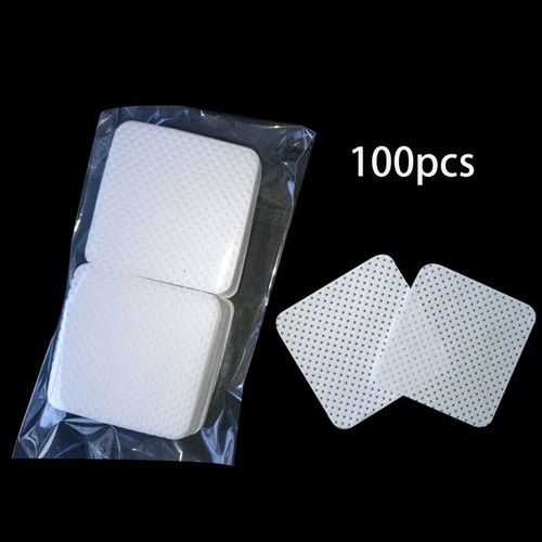 100Pcs/Bag Disposable Eyelash Extension Removing Cotton Pad Bottle Mouth Wi