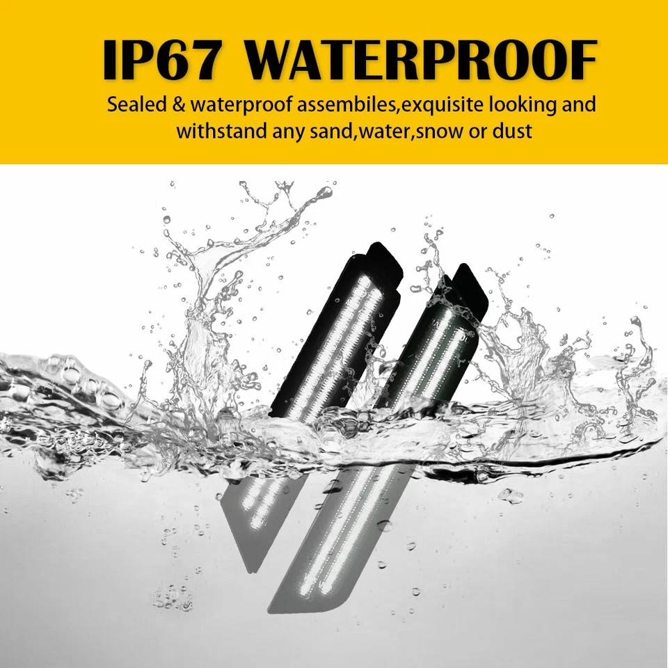 Para Chevy Camaro 2010-2015 y Delantero Trasero LED Luz de Marcador Lateral Parachoques Lámpara Ahumada Foto 3 de 4
