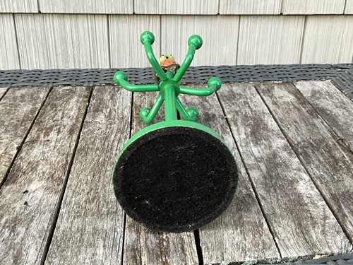 Vintage Cast Iron Owl Display Stand For Rings, Keys, Necklaces, Etc. 10-1/4”x 4” - Picture 6 of 8