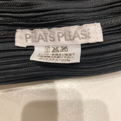 Issey Miyake Pleats Please Women's High Neck Tops Blouse Charcoal Gray Green - Picture 5 of 12