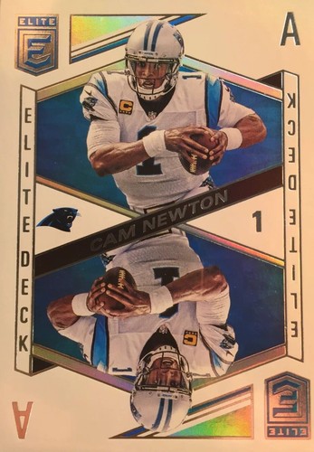 CAM NEWTON PRIZM PANTHERS REFRACTOR Panini 2018 Donruss Elite Deck - Picture 2 of 12