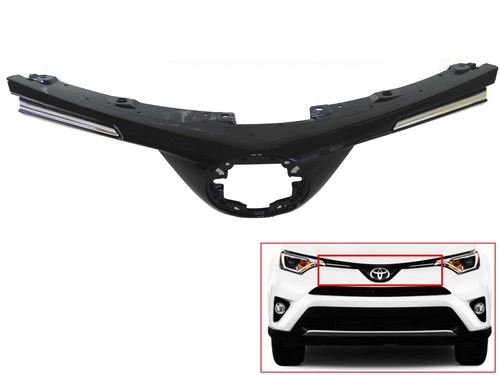 New Fits 2016-2018 Rav4 Front Bumper Upper Grille With Chrome Strips