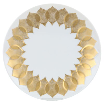 Kuchenteller Coupeteller Rosenthal Lotus Goldblatt