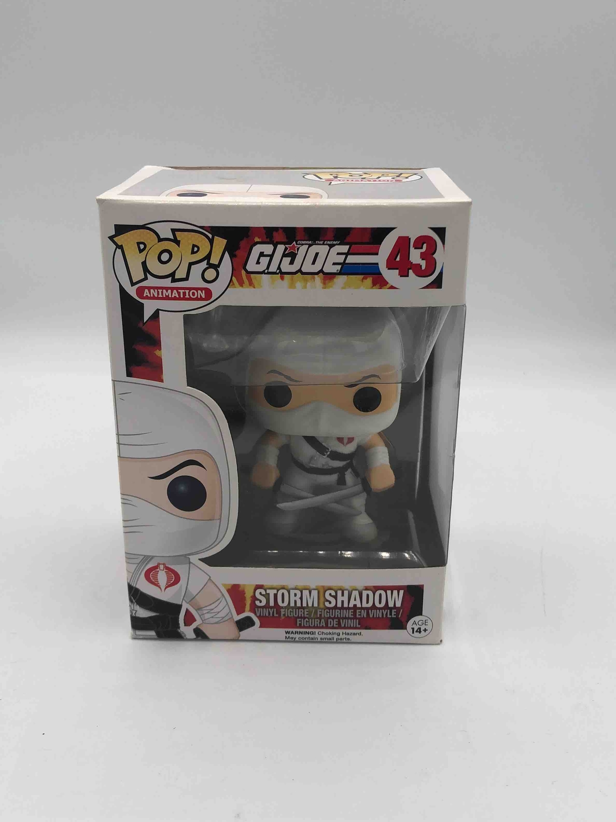 Funko Pop! Retro Toys G.i. Joe Storm Shadow White #43 Vinyl Figure Damaged Box