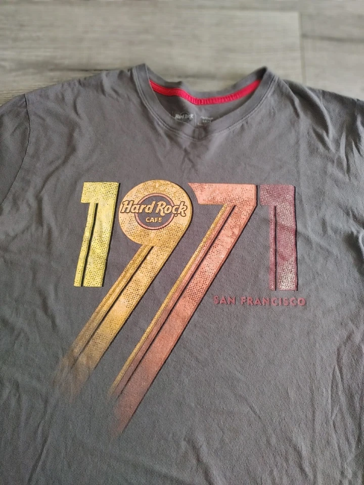 VintageHard Rock Cafe San FranciscoGray 1971 T-Shirt Heritage born in London XL - Image 3 of 4