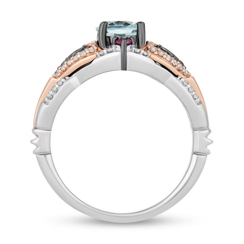 Collector's Edition Enchanted Disney The Little Mermaid Caspia Ring in Silver