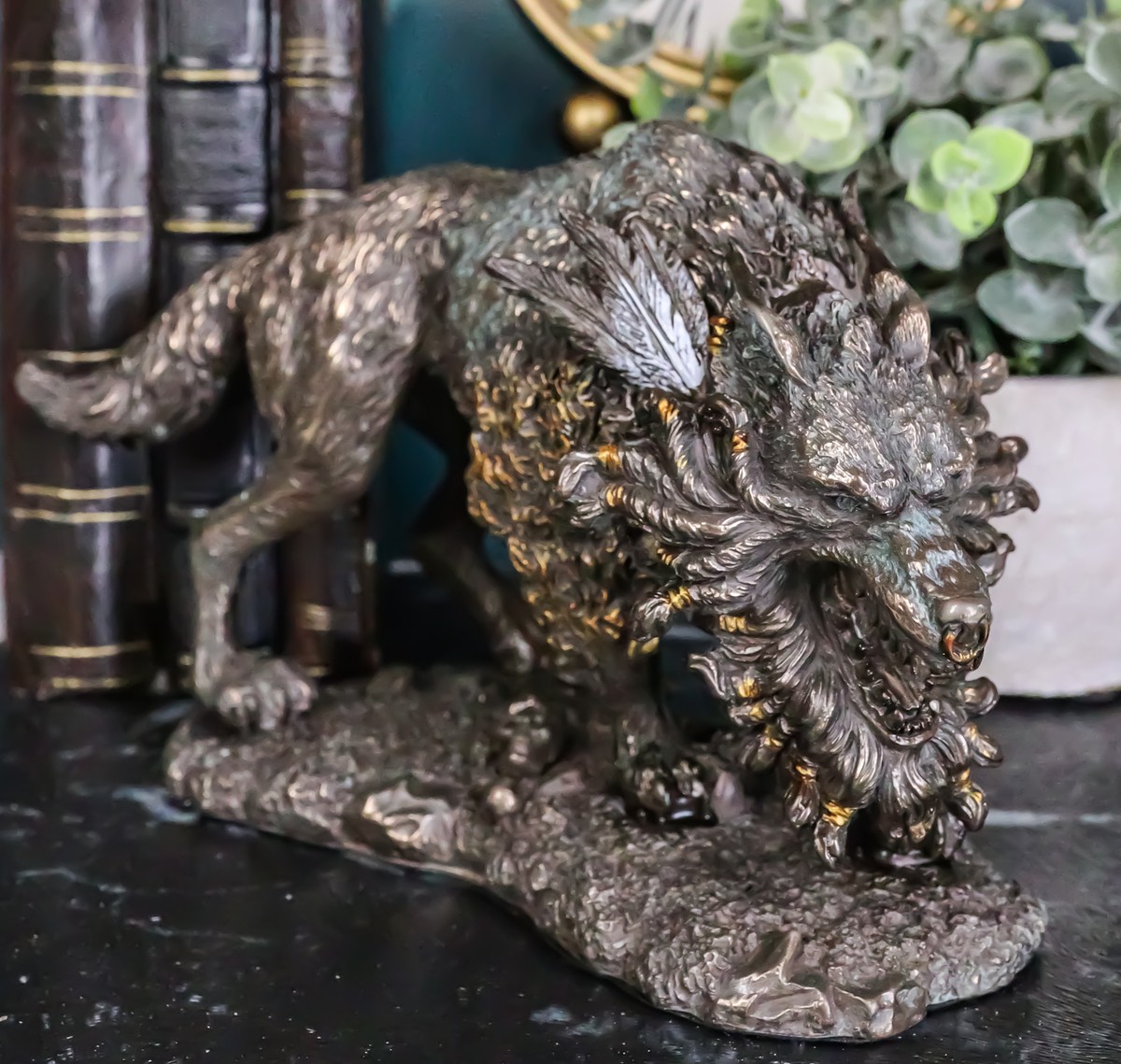 Ebros Viking Norse Mythology Fenrir Statue 8.25