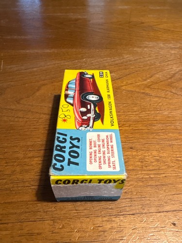 Corgi Toys-Volkswagen 1500 Karmann Ghia with box 239-England’60 - Imagen 12 de 12