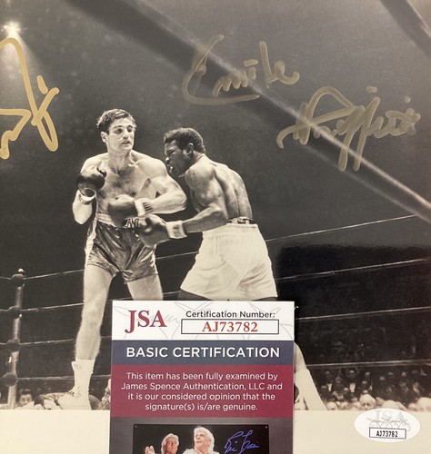 Nino Benvenuti Signed Photo 8x10 Boxing Glove Emile Griffith Autograph HOF JSA - Picture 2 of 3