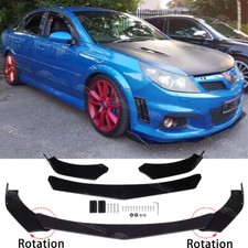 For Vauxhall Vectra C MK2 Turbo Gloss Black Front Bumper Spoiler Lip Splitter