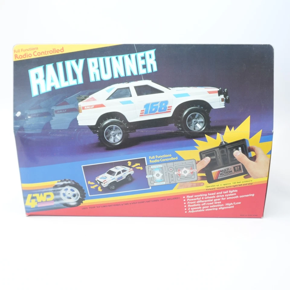 NEW Vintage Rally Runner 4wd RC Car Radio Controlled Shack White 90's Old School - Image 4 of 4
