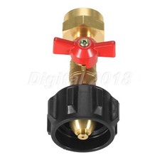 QCC1 Propane Refill Adapter w/ ON-Off Control Valve for 1lb Propane Bottle Tank