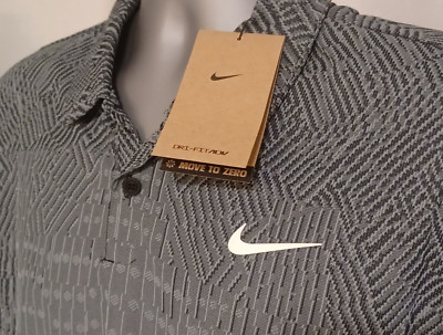 Nike Tour Dri-FIT ADV Golf Polo Men's Large Cool Grey FD5731 065 NEW