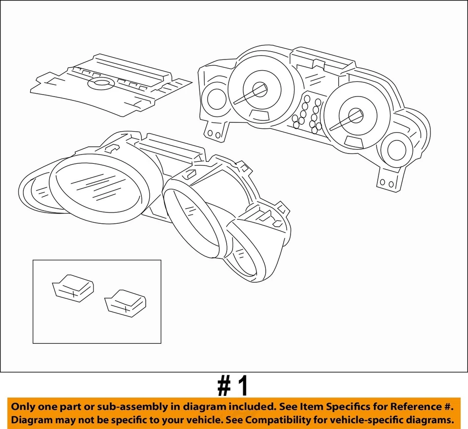 Medidor de velocímetro usado se adapta a: 2011 Acura Mdx Cluster mercado de EE. UU. MPH Tech Grado A Foto 4 de 4