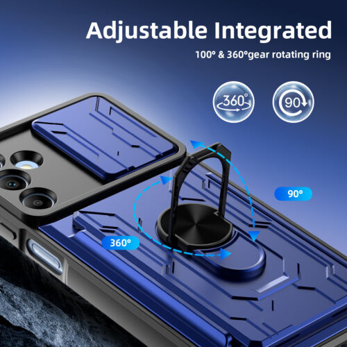 Funda con soporte a prueba de golpes para Samsung Galaxy A15/A55/A25 5G con ranura para tarjeta oculta - Imagen 39 de 80