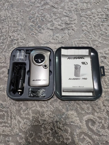Alcohawk Pro Digital Breathalyzer Alcohol Detector, Case Included NEVER USED