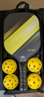 VIGEL Pickleball Set  Two Paddles & Four Pickleballs  USAPA Approved BRAND NEW!