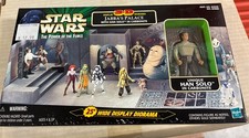 New In Box Star Wars Power Of The Force Jabba   s Palace Display Diorama With Solo