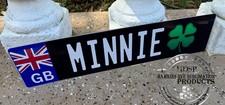 Euro Style License Plate Custom Any Text Great Britain Uk Black Euro Tag
