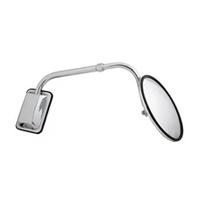 Grand General 33390 Regular Convex Plated Hood Mount Mirror Assembly 8” Chrome