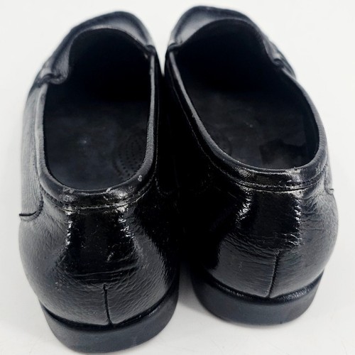 SAS Twin schwarze Damen-Slipper aus genarbtem Leder Halbschuh Bootsschuh 10,5 WW - Bild 5 von 9