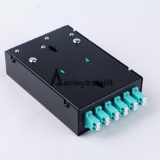 Fiber Optic Terminal Box 12 core LC MM OM3 adapter pigtail 6 ports patch panel 