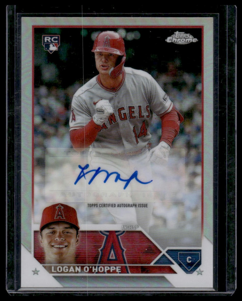 2023 Topps Chrome Update #AC-LOH Logan O'Hoppe RC #/499 Auto Refractor