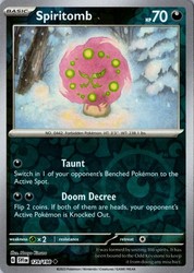 Spiritomb 129/198 Reverse Holo Scarlet & Violet Base Set
