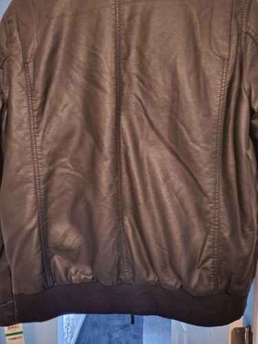 INC faux leather jacket men LG NWT Excellent - Picture 6 of 13