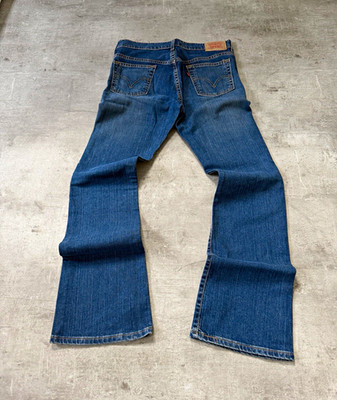 Levi's 515 Damen Bootcut Jeans Blau Denim Stretch Gr.31 L34 80cm Taille
