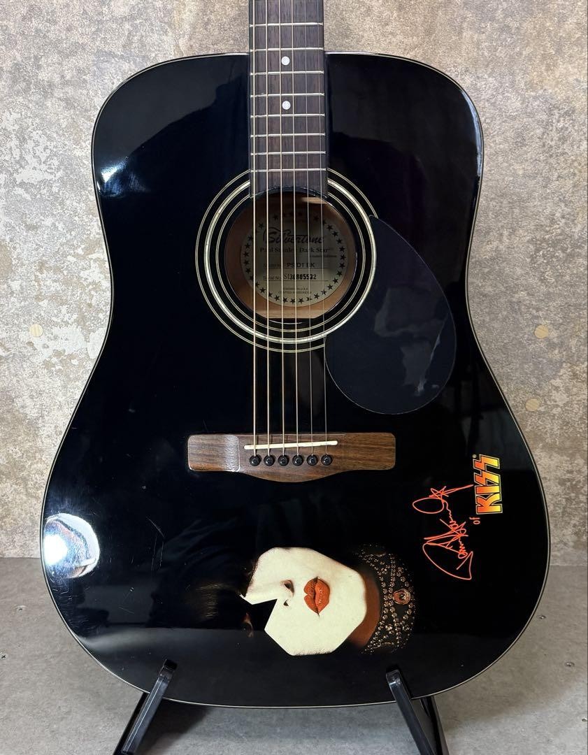 希少】KISS ポール・スタンレー Silvertone PS D1 BK 希少】KISS