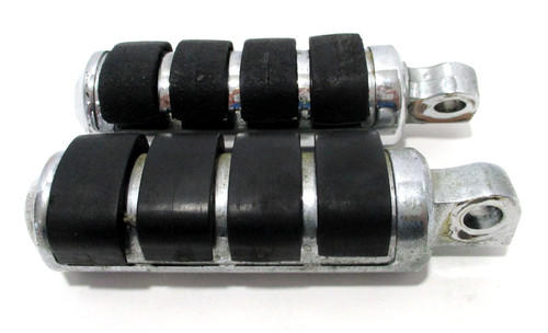Motorcycle Soft-Ride Footpegs Passenger Large Diameter Chrome