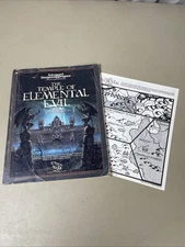 Dungeons and Dragons THE TEMPLE OF ELEMENTAL EVIL T1-4 9147 1985 MODULE + MAP