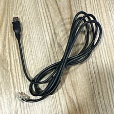USB-A Male to RJ-45 Male Adapter Cable 3 ft Black Ferrite Core 1:1