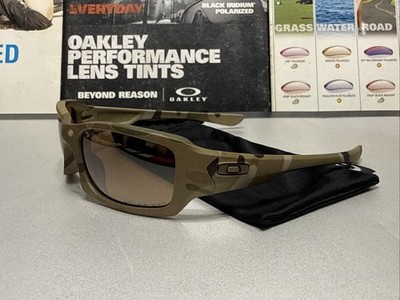 Oakley Fives Squared Multicam w/ Tungsten Iridium Polarized SKU