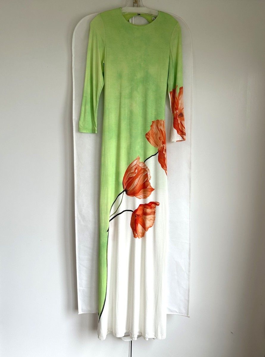 NWT Alice and Olivia Delora Floral Color Block Maxi Dress 10U.S. MSRP$595 |  eBay