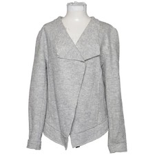 Woman by Tchibo, Strickjacke, Damen, Größe: 40/42, Grau, Viskose/Wolle #DlE