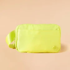 Blogilates Ultimate Belt Bag Yoga Straps - Green/Yellow