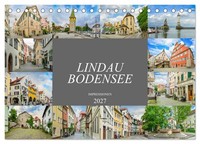 Lindau Bodensee Impressionen (Tischkalender 2027 DIN A5 Quer), Calvendo Monatska