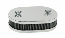 Empi 8722 Chrome Air Cleaner 1-34 Tall For Vw Bug Buggy Weber 38-45 Dcoe Dhla
