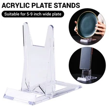 5-20PCS Clear Acrylic Stand Easel for Sports Trading Cards,Photos,Plates,Phones