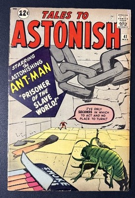   TALES TO ASTONISH #41  EARLY ANT MAN  JACK KIRBY & STEVE DITKO   VG- 1963