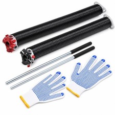 Garage Door Torsion Springs Pair of 0.25 x 2 x 30inch with Winding Bars