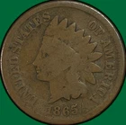 1865 Indian Head Cent Good G Coin #40331
